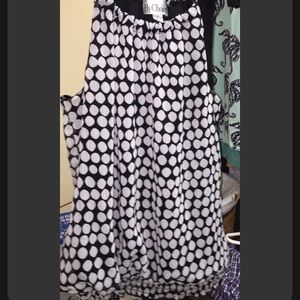 Cute black and white halter top polkadot